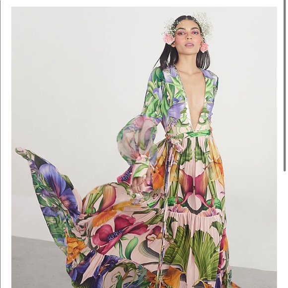 Limerick Dresses Limerick By Abirr N Nanki Floral Maxi Dressgown